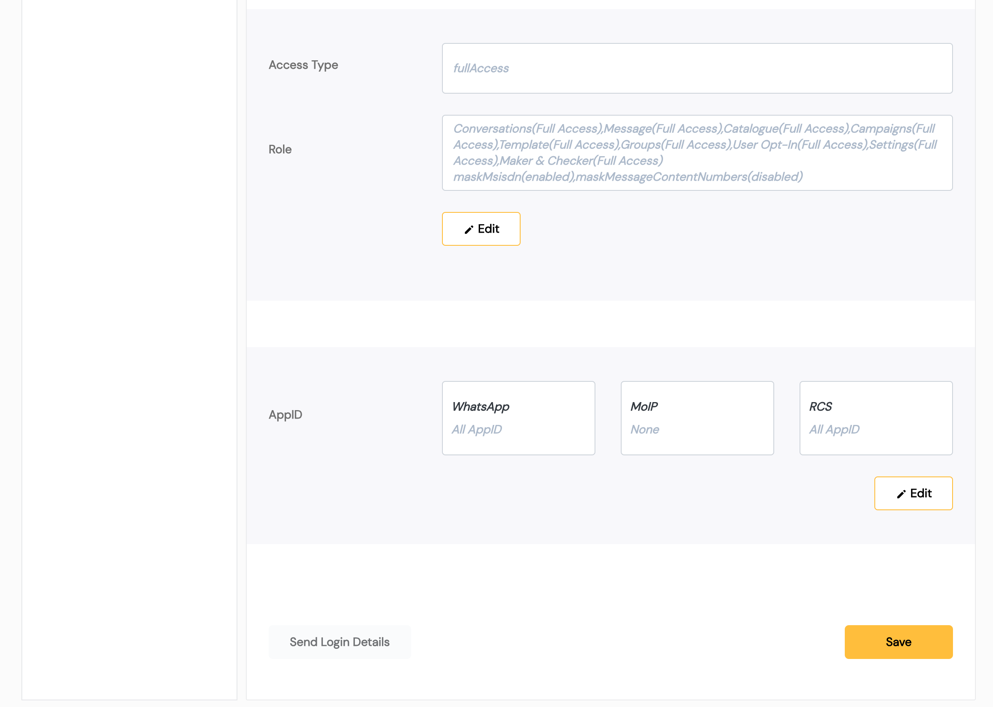 Edit User Permissions