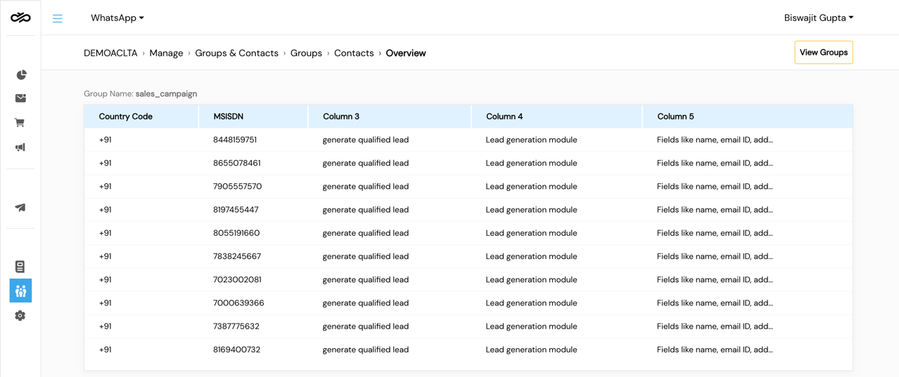 Tags Dashboard