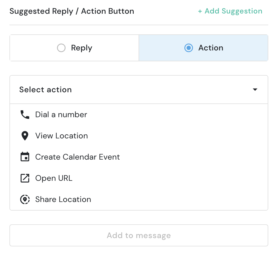 Suggested Actions