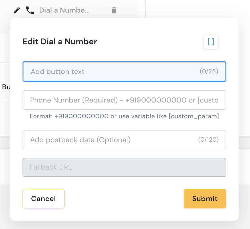 Action Configuration