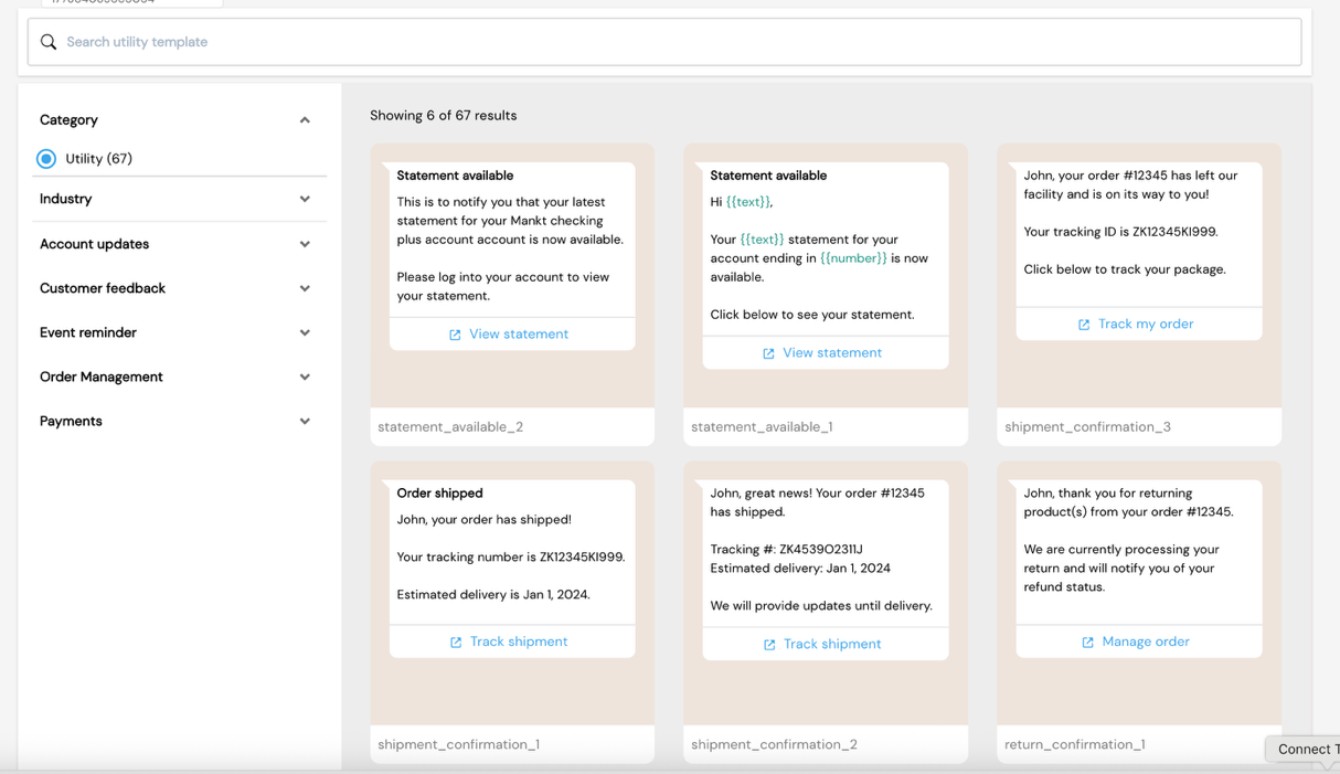 Template Library Selection